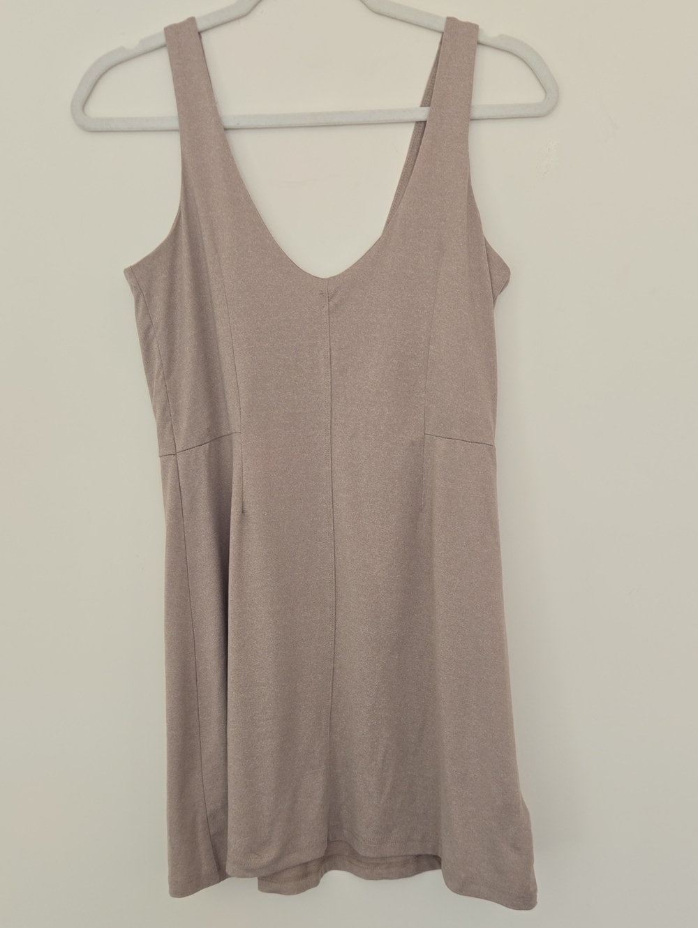 Varley sleeveless Taupe Scoop-Neck Women’s Dress Normcore Atheasure M